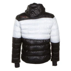 Doudoune De Ski Homme CAPTIN Noir/blanc 5 Doudoune De Ski Homme CAPTIN Noir/blanc -Vêtements De Ski doudoune homme captin blanc1 1
