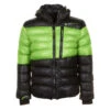 Doudoune De Ski Homme CAPTIN Noir/vert 2 Doudoune De Ski Homme CAPTIN Noir/vert -Vêtements De Ski doudoune homme captin vert 1
