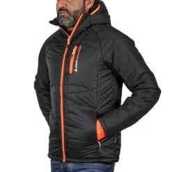 Doudoune De Ski Homme CEPEAK Noir/orange -Vêtements De Ski doudoune homme cepeak noirorange2 1