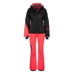 Ensemble De Ski Femme AMIC1 Noir/corail