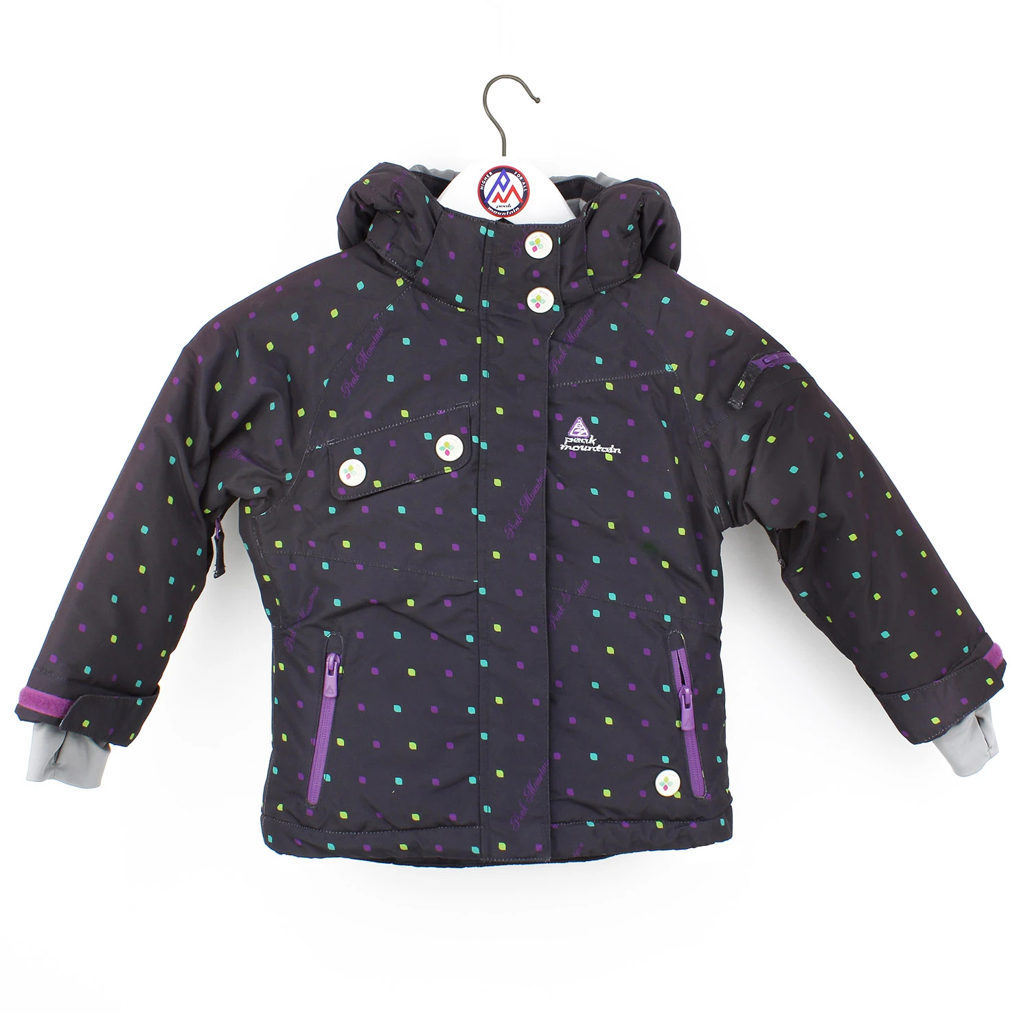 Ensemble De Ski Fille FAVIM Carbone/violet 4 Ensemble De Ski Fille FAVIM Carbone/violet – Image 2