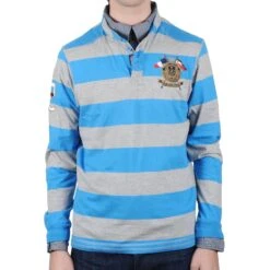 Polo Manches Longues Homme CRASTY Bleu