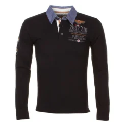 Polo Manches Longues Homme CORIDOR Noir